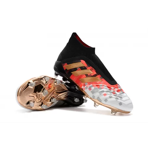 AD X Predator 18+ FG Football Boots-Black&White - bestfootballkits