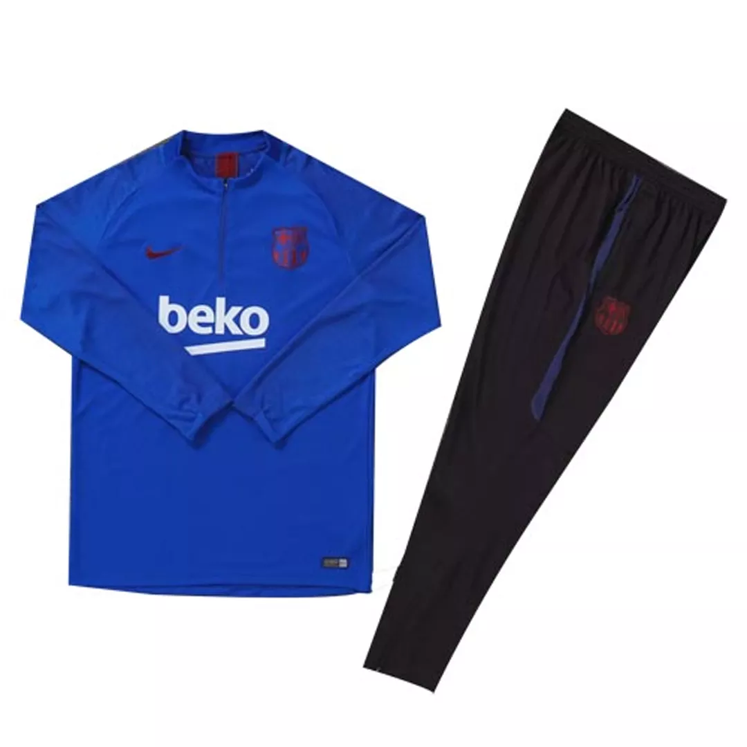 Kid's Barcelona Zipper Sweatshirt Kit(Top+Pants) 2019/20