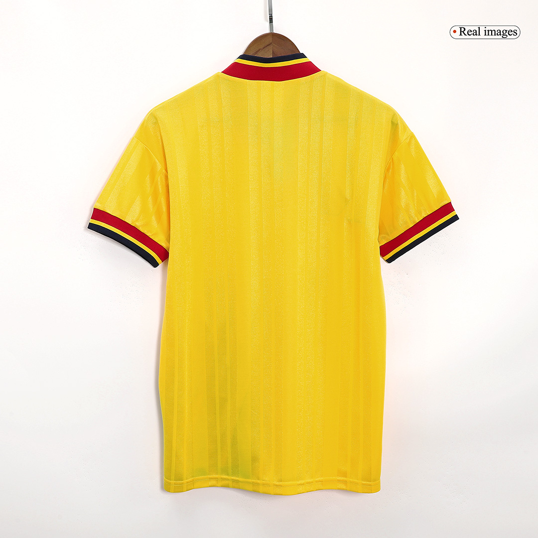 Men Retro Fan Version Arsenal Away Soccer Jersey 1993/94 Yellow - bestfootballkits