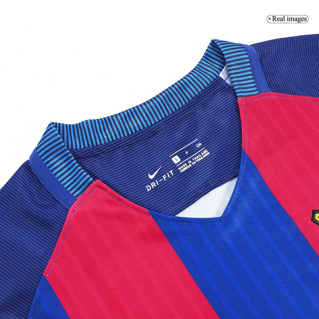 MESSI #10 Retro 2016/17 Barcelona Home Soccer Jersey Red&Blue - bestfootballkits