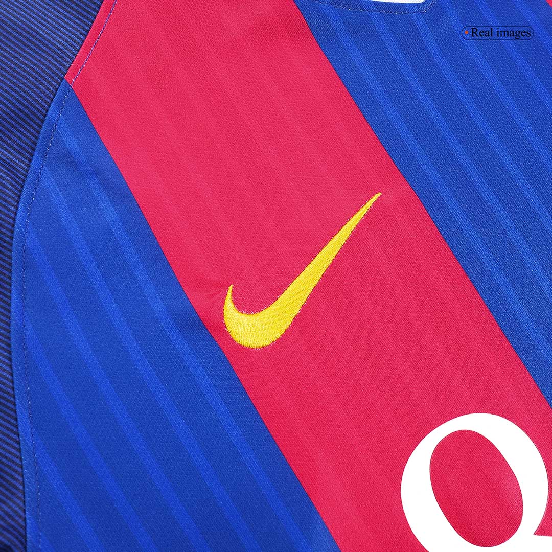 MESSI #10 Retro 2016/17 Barcelona Home Soccer Jersey Red&Blue - bestfootballkits