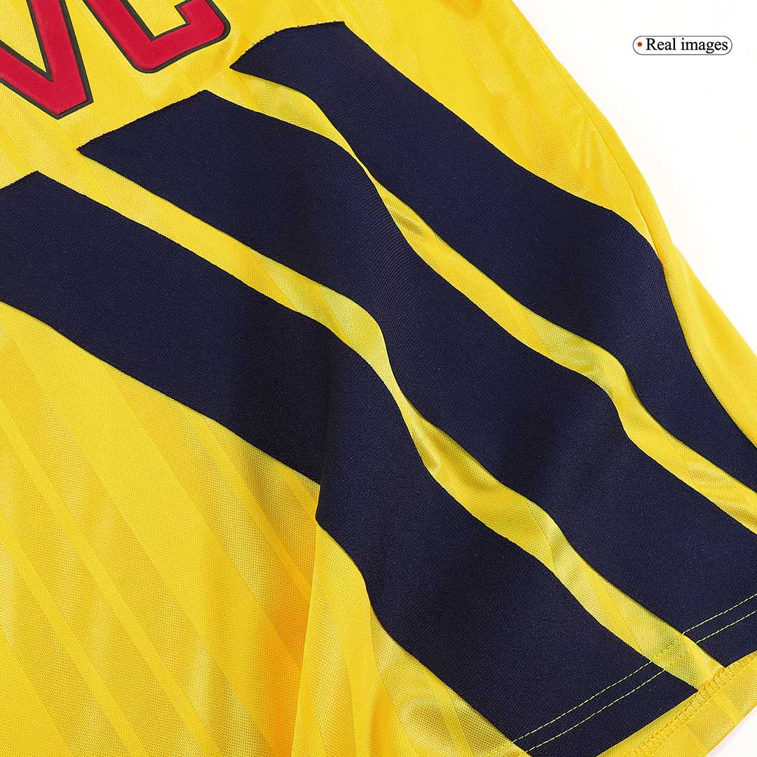 Men Retro Fan Version Arsenal Away Soccer Jersey 1993/94 Yellow - bestfootballkits