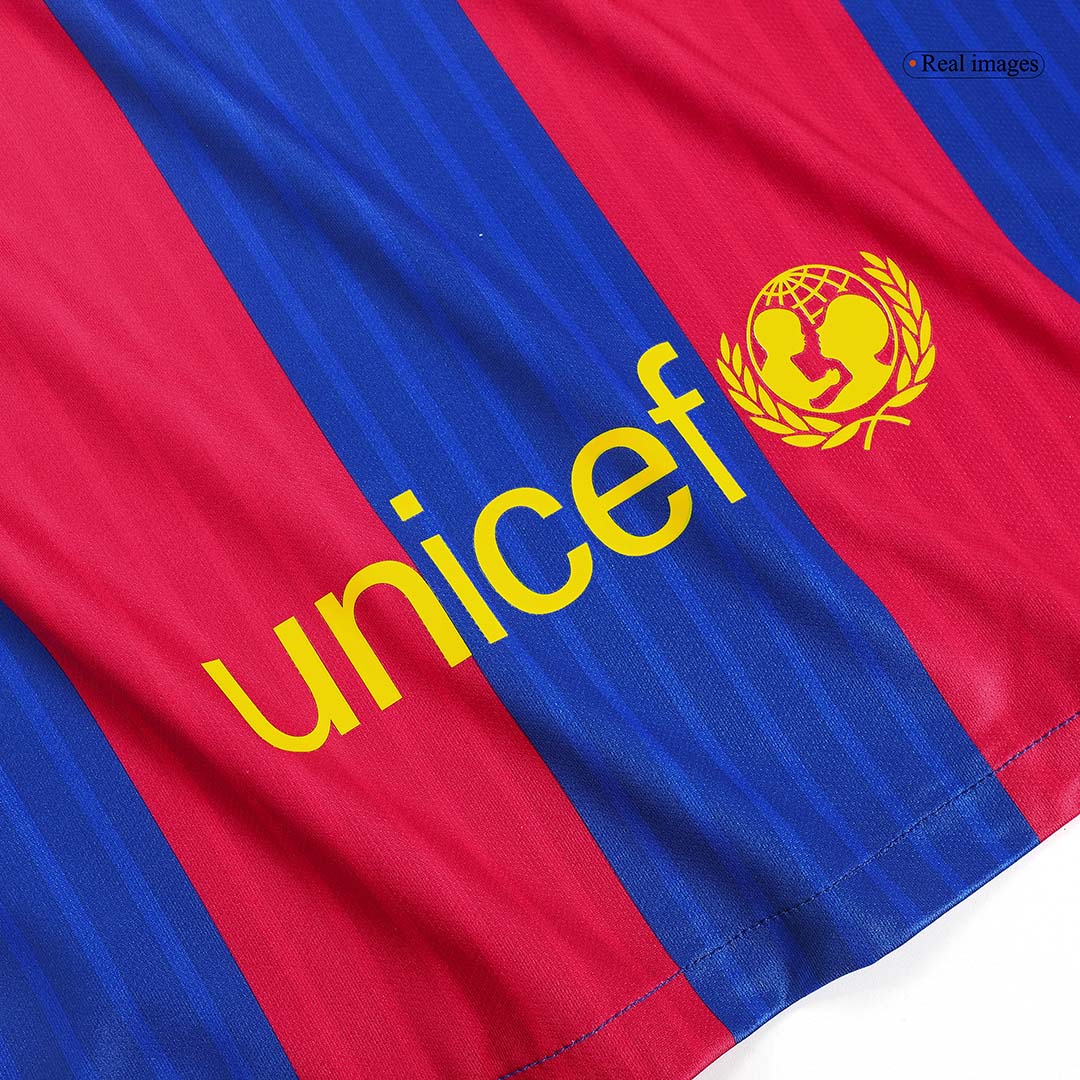 MESSI #10 Retro 2016/17 Barcelona Home Soccer Jersey Red&Blue - bestfootballkits