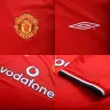 Men Retro Fan Version Manchester United Home Soccer Jersey 2000/02 Red - bestfootballkits