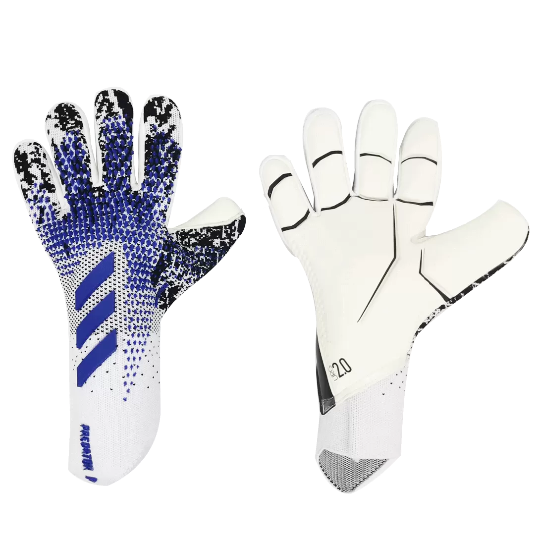 AD White&Blue Pradetor A12 Goalkeeper Gloves - bestfootballkits