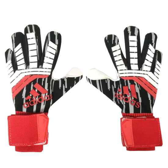 AD Black&White&Red Predator Pro Goalkeeper Gloves - bestfootballkits