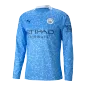 MAHREZ #26 Manchester City Long Sleeve Football Shirt Home 2020/21 - bestfootballkits