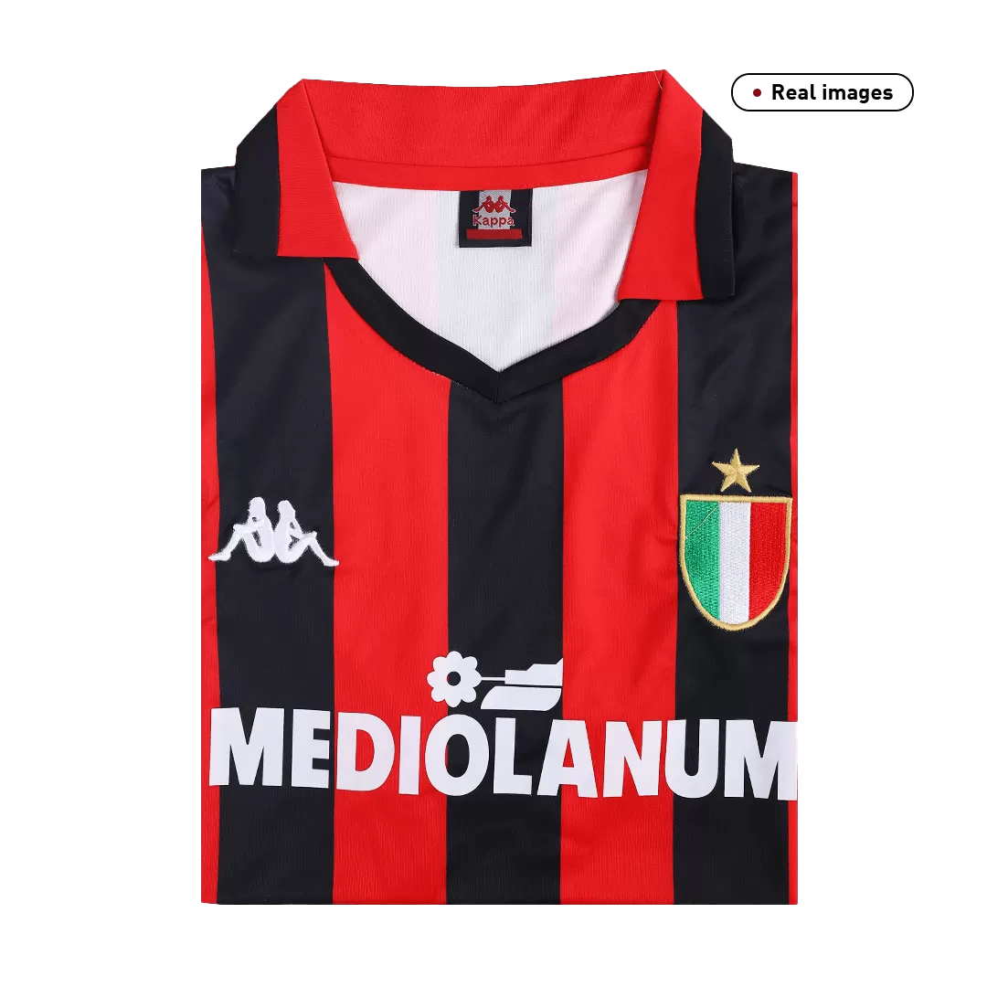 AC Milan Classic Football Shirt Home 1988/89 - bestfootballkits