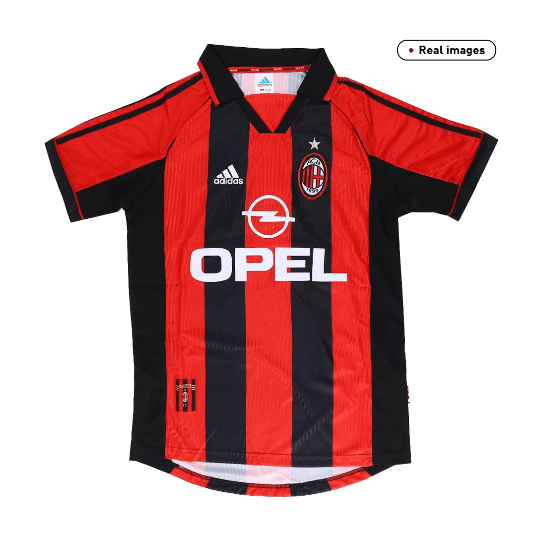 AC Milan Classic Football Shirt Home 98/00 - bestfootballkits