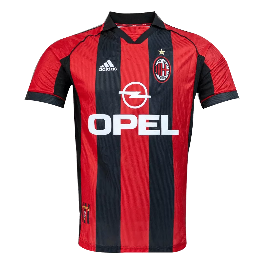 AC Milan Classic Football Shirt Home 98/00