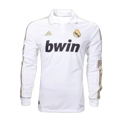 Real Madrid Classic Football Shirt Home Long Sleeve 2011/12 - bestfootballkits