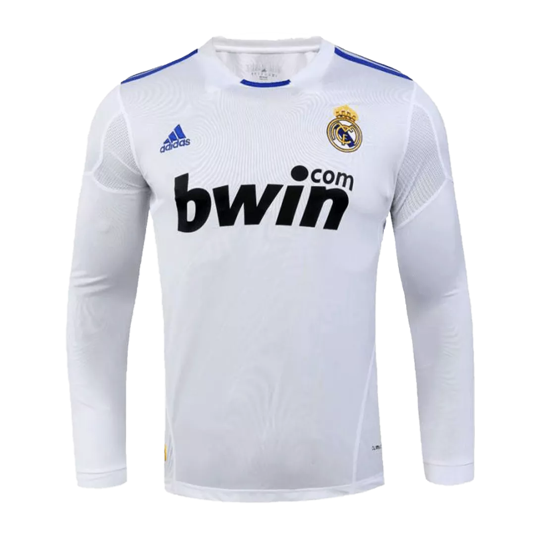 Real Madrid Classic Football Shirt Home Long Sleeve 2010/11