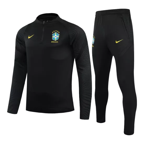 Kid's Brazil Zipper Sweatshirt 2021/22 - bestfootballkits