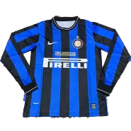 Inter Milan Classic Football Shirt Home Long Sleeve 2010 - bestfootballkits