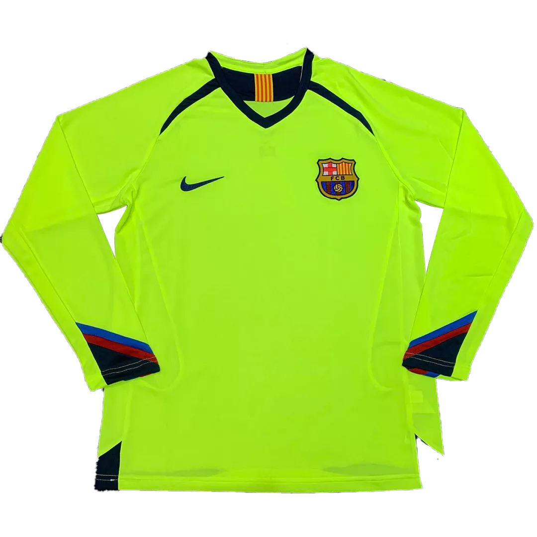 Barcelona Classic Football Shirt Away Long Sleeve 2005/06