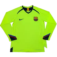 Barcelona Classic Football Shirt Away Long Sleeve 2005/06 - bestfootballkits