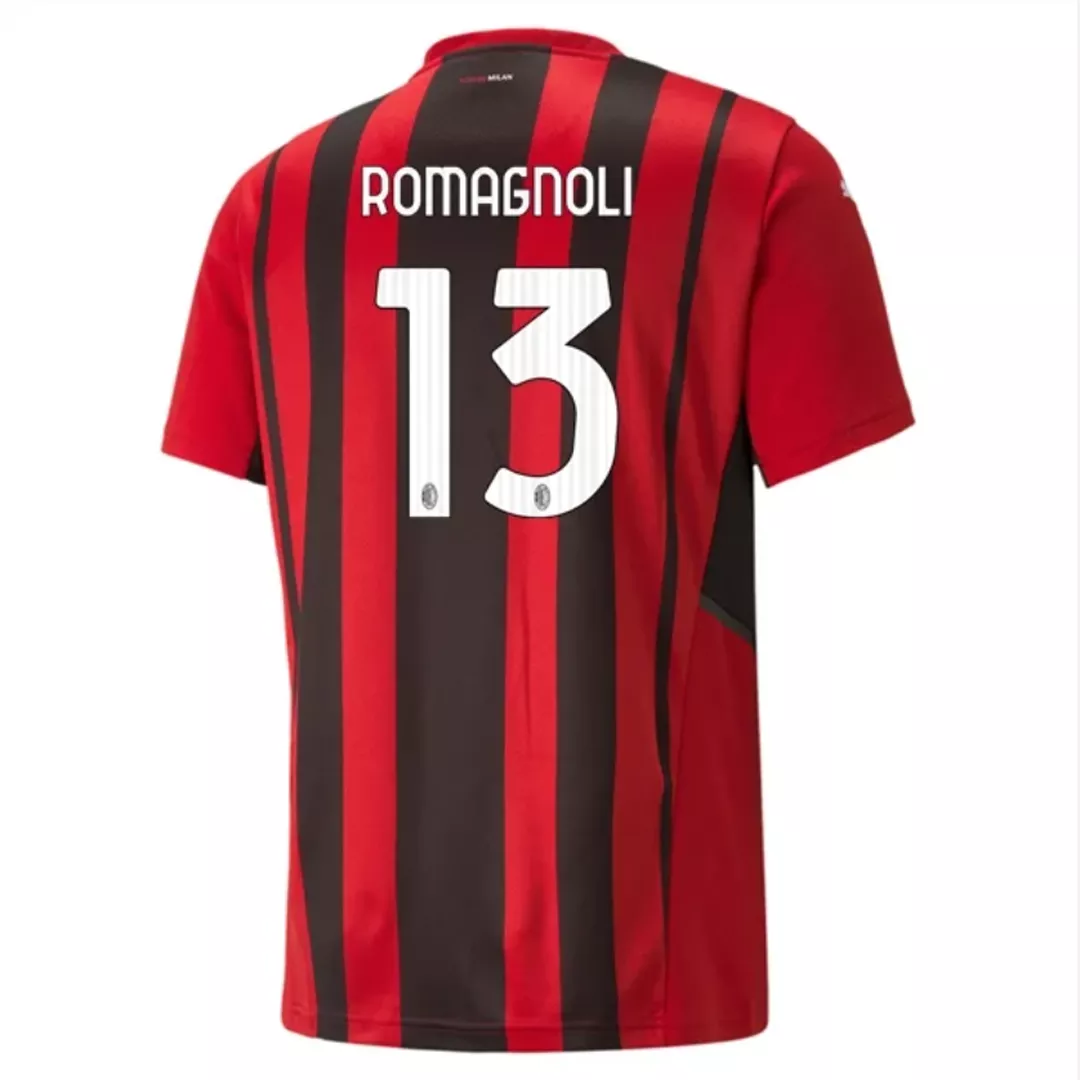 ROMAGNOLI #13 AC Milan Football Shirt Home 2021/22