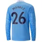 MAHREZ #26 Manchester City Long Sleeve Football Shirt Home 2020/21 - bestfootballkits