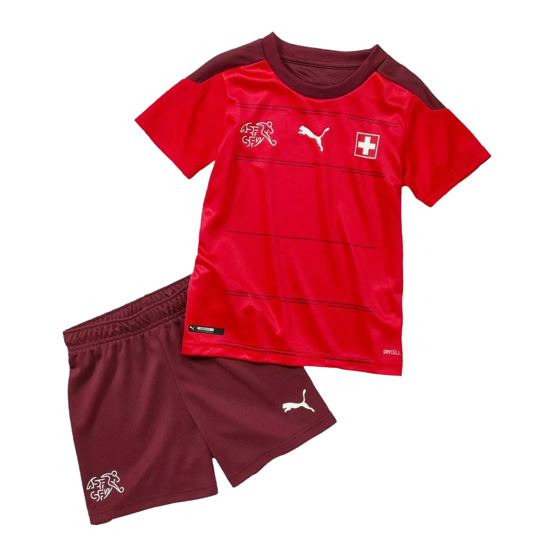 Switzerland Football Mini Kit (Shirt+Shorts) Home 2021