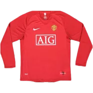 Manchester United Classic Football Shirt Home Long Sleeve 2007/08 - bestfootballkits