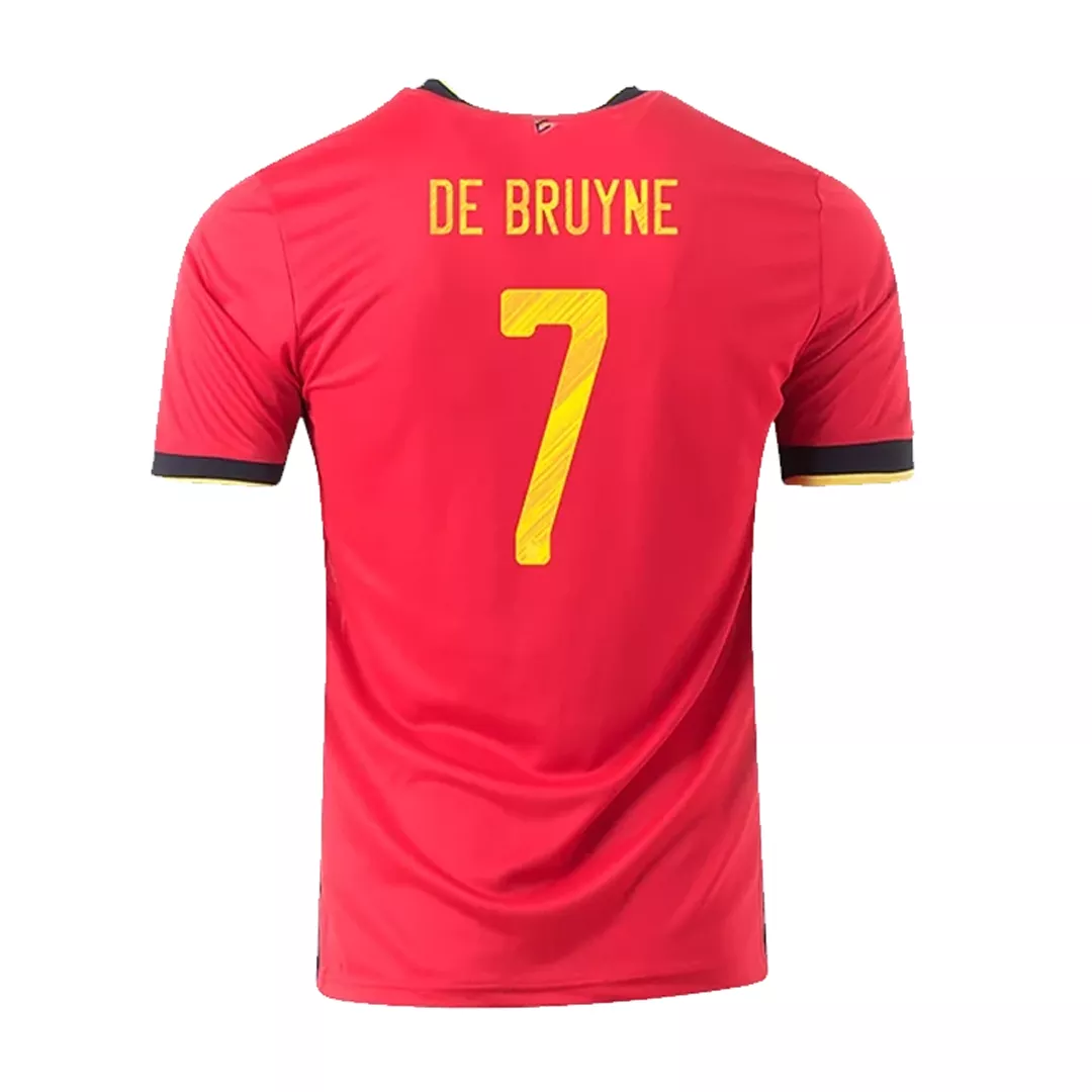 DE BRUYNE #7 Belgium Football Shirt Home 2020
