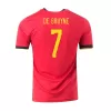 DE BRUYNE #7 Belgium Football Shirt Home 2020 - bestfootballkits