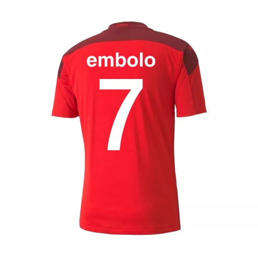 EMBOLO #7 Switzerland Football Shirt Home 2021
