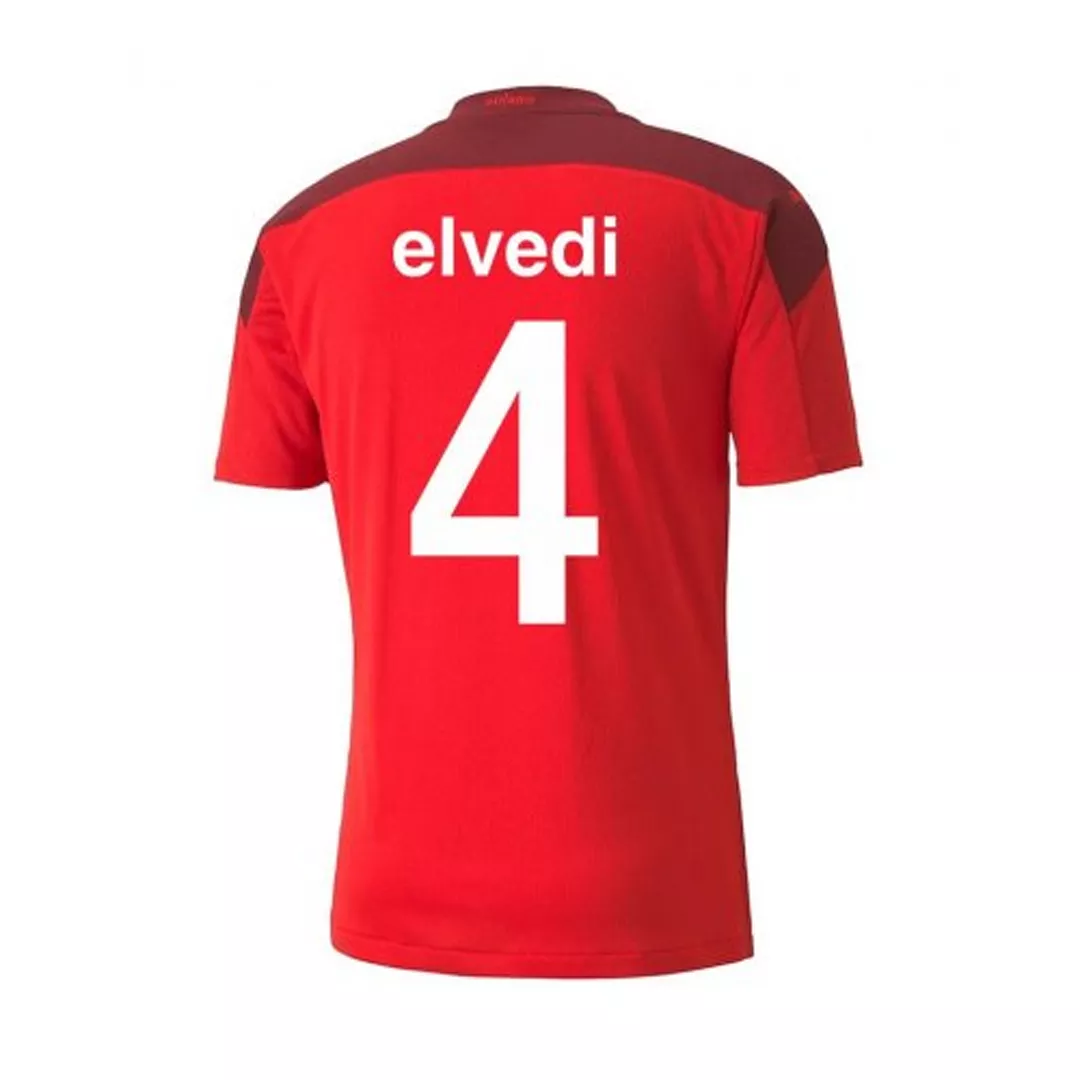ELVEDI #4 Switzerland Football Shirt Home 2021