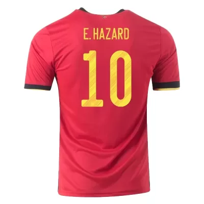 E.HAZARD #10 Belgium Football Shirt Home 2020 - bestfootballkits