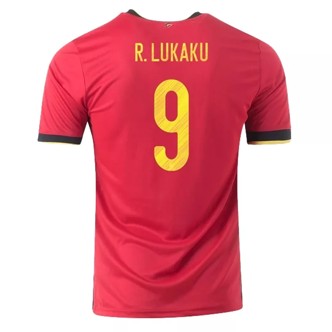 R.LUKAKU #9 Belgium Football Shirt Home 2020
