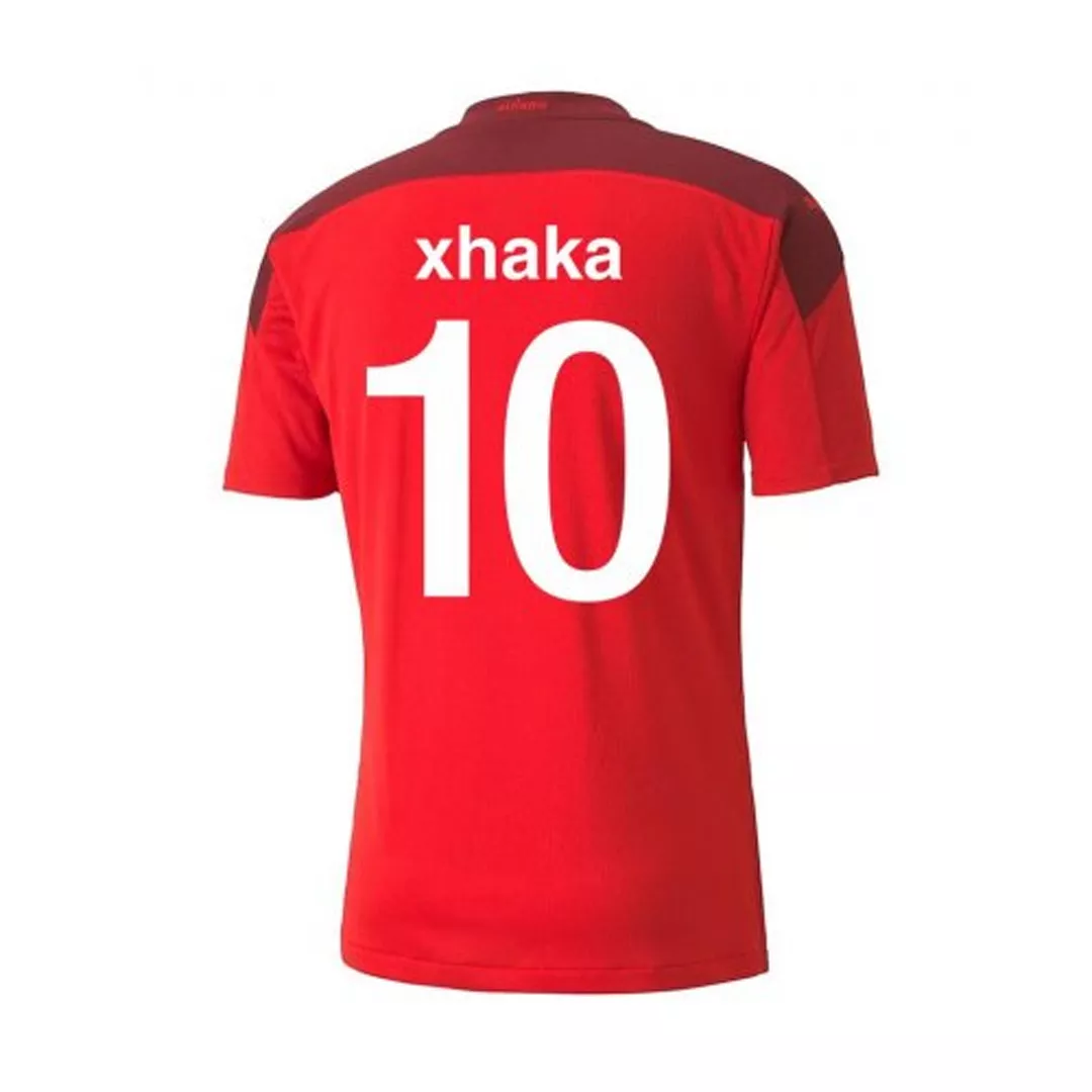 XHAKA #10 Switzerland Football Shirt Home 2021