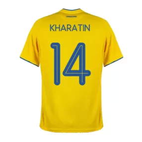 KHARATIN #14 Ukraine Football Shirt Home 2020 - bestfootballkits