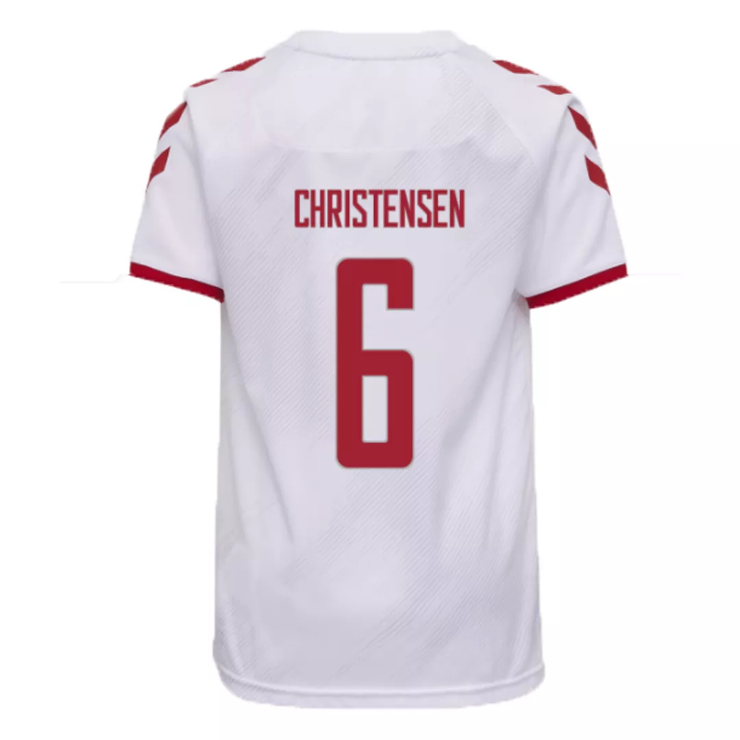 CHRISTENSEN #6 Denmark Football Shirt Away 2021