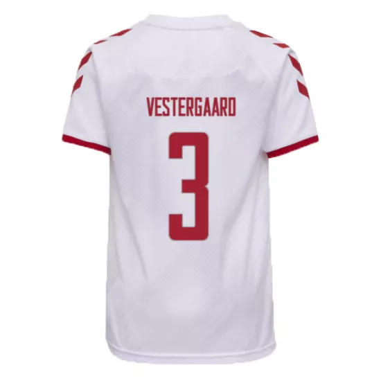 VESTERGAARD #3 Denmark Football Shirt Away 2021 - bestfootballkits