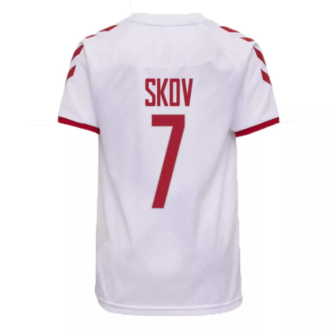 SKOV #7 Denmark Football Shirt Away 2021