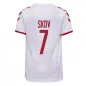 SKOV #7 Denmark Football Shirt Away 2021 - bestfootballkits
