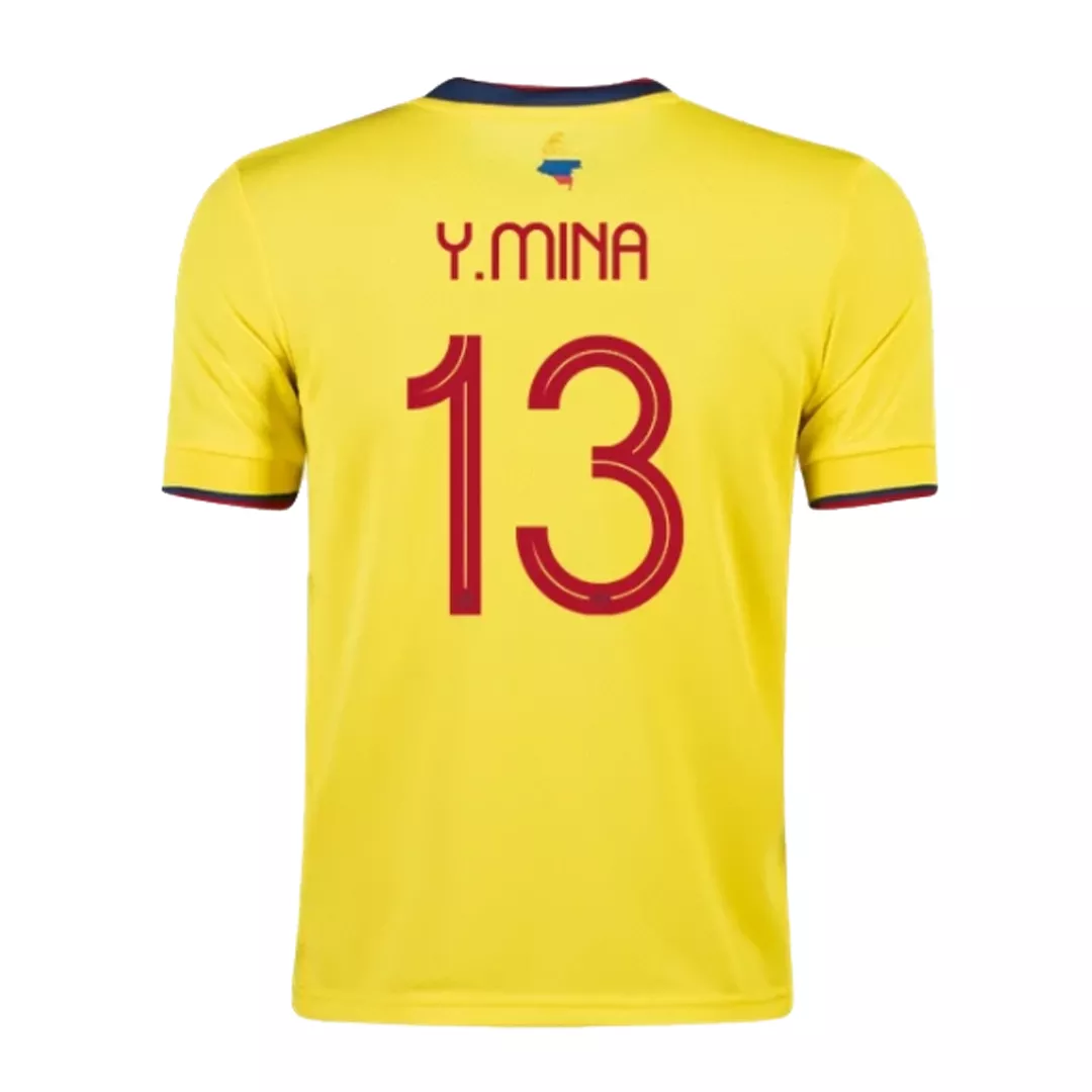 Y.MINA #13 Colombia Football Shirt Home 2021