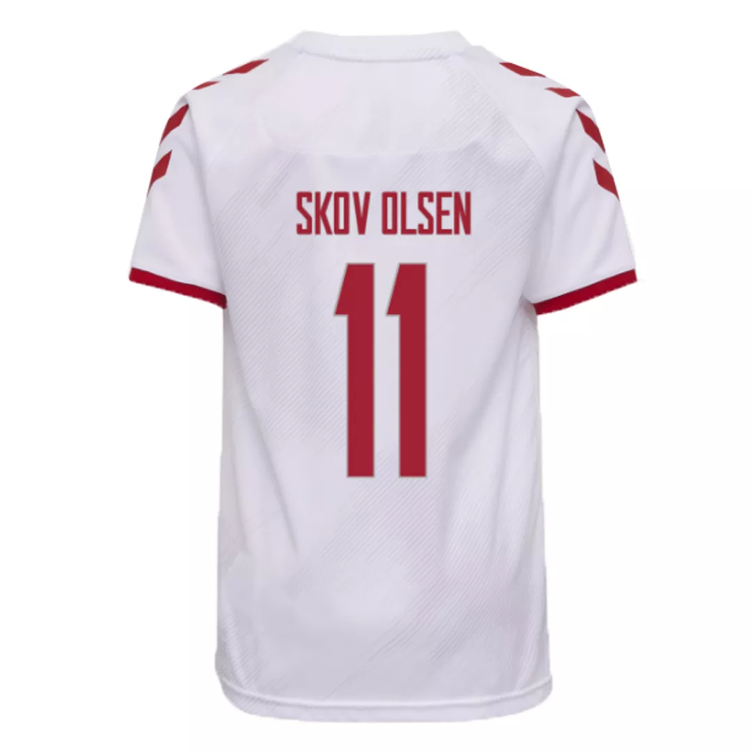 SKOV OLSEN #11 Denmark Football Shirt Away 2021