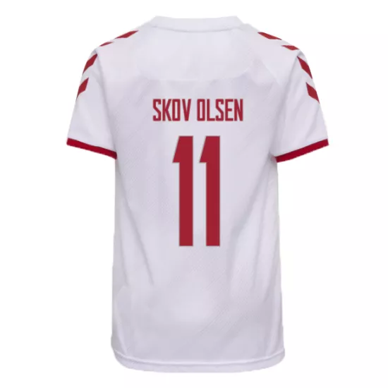 SKOV OLSEN #11 Denmark Football Shirt Away 2021 - bestfootballkits