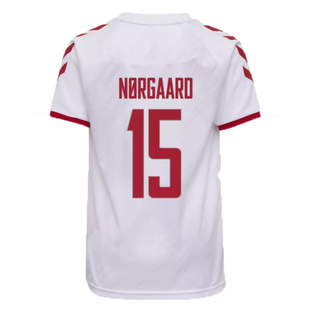 NØRGAARD #15 Denmark Football Shirt Away 2021