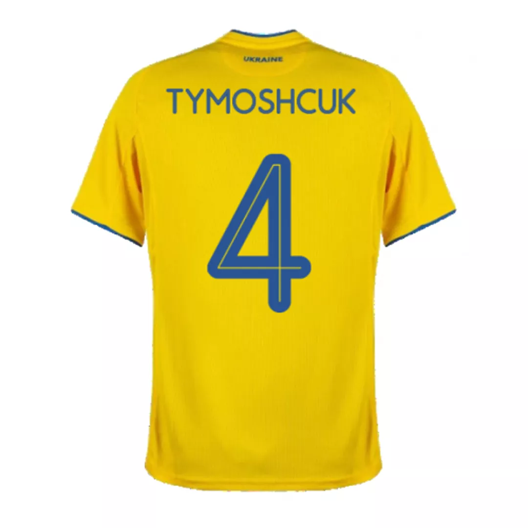TYMOSHCUK #4 Ukraine Football Shirt Home 2020