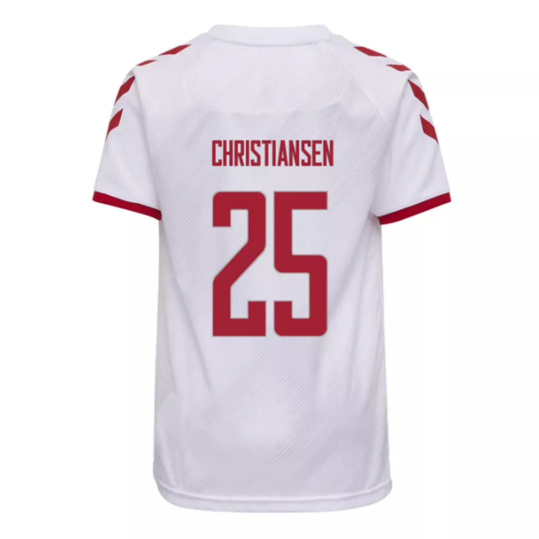 CHRISTIANSEN #25 Denmark Football Shirt Away 2021