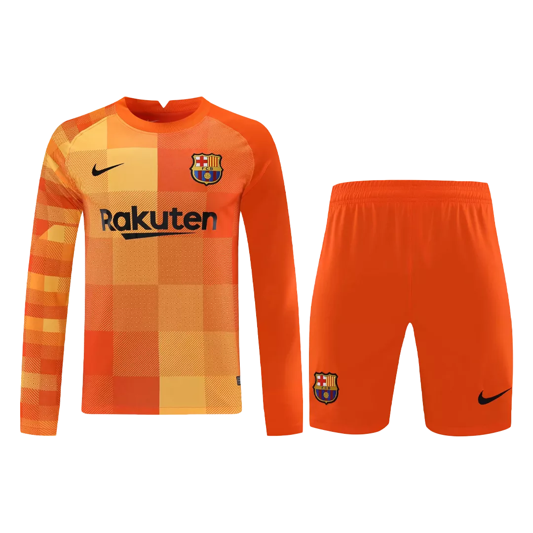 Barcelona Football Kit (Shirt+Shorts) Goalkeeper Long Sleeve 2021/22
