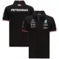 Mercedes AMG Petronas F1 Racing Team Polo - Black 2021 - bestfootballkits