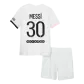 Messi #30 PSG Football Mini Kit (Shirt+Shorts) Away 2021/22 - bestfootballkits