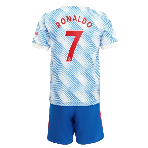 RONALDO #7 Manchester United Football Mini Kit (Shirt+Shorts) Away 2021/22 - bestfootballkits