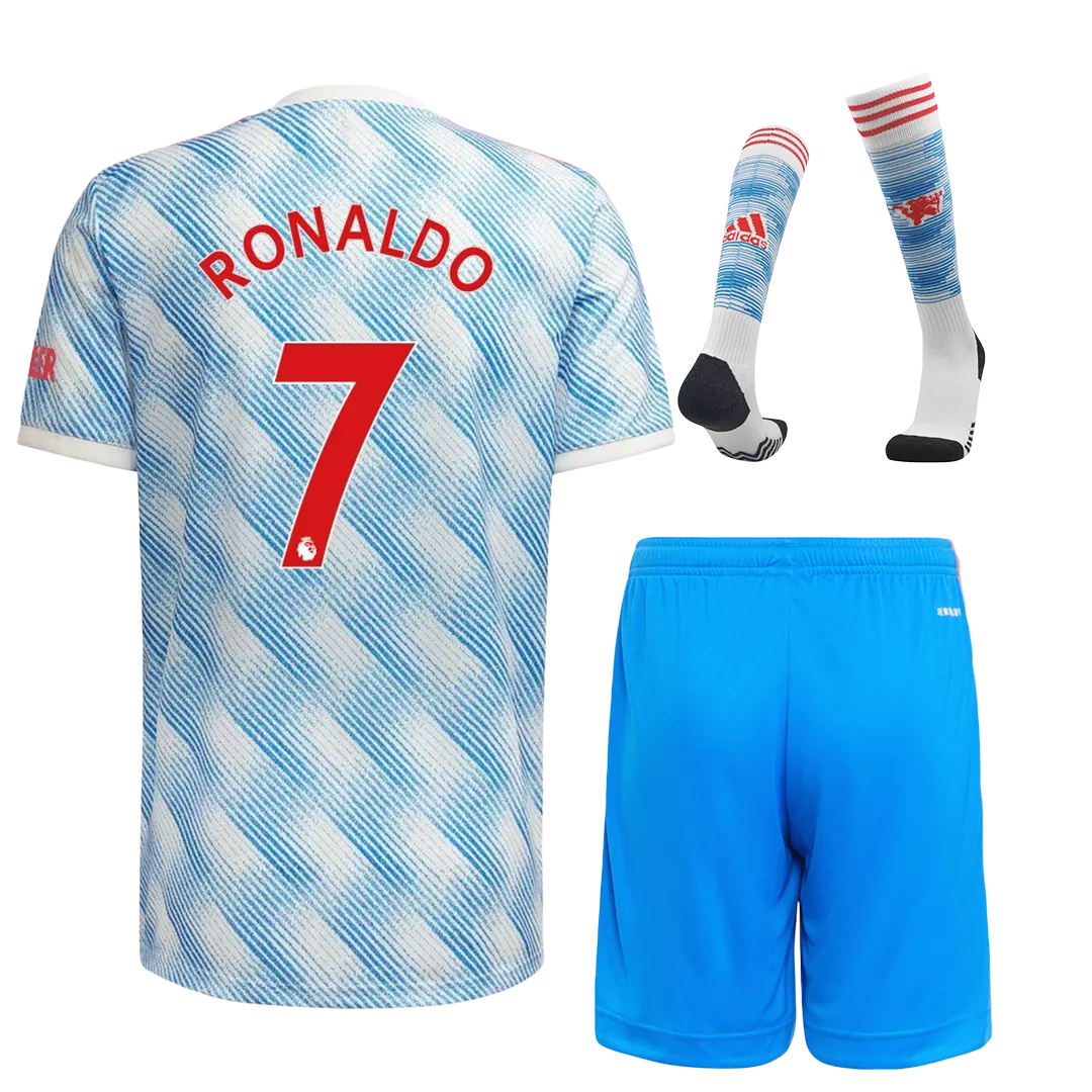 RONALDO #7 Manchester United Football Kit (Shirt+Shorts+Socks) Away 2021/22