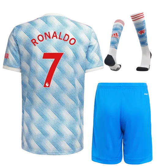 RONALDO #7 Manchester United Football Kit (Shirt+Shorts+Socks) Away 2021/22 - bestfootballkits