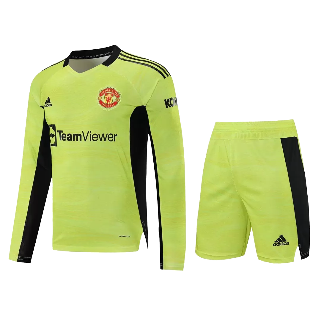 Manchester United Football Kit (Shirt+Shorts) Goalkeeper Long Sleeve 2021/22