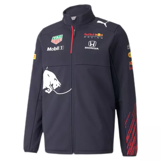 Men's Red Bull Racing Team Black Softshell Jacket - bestfootballkits